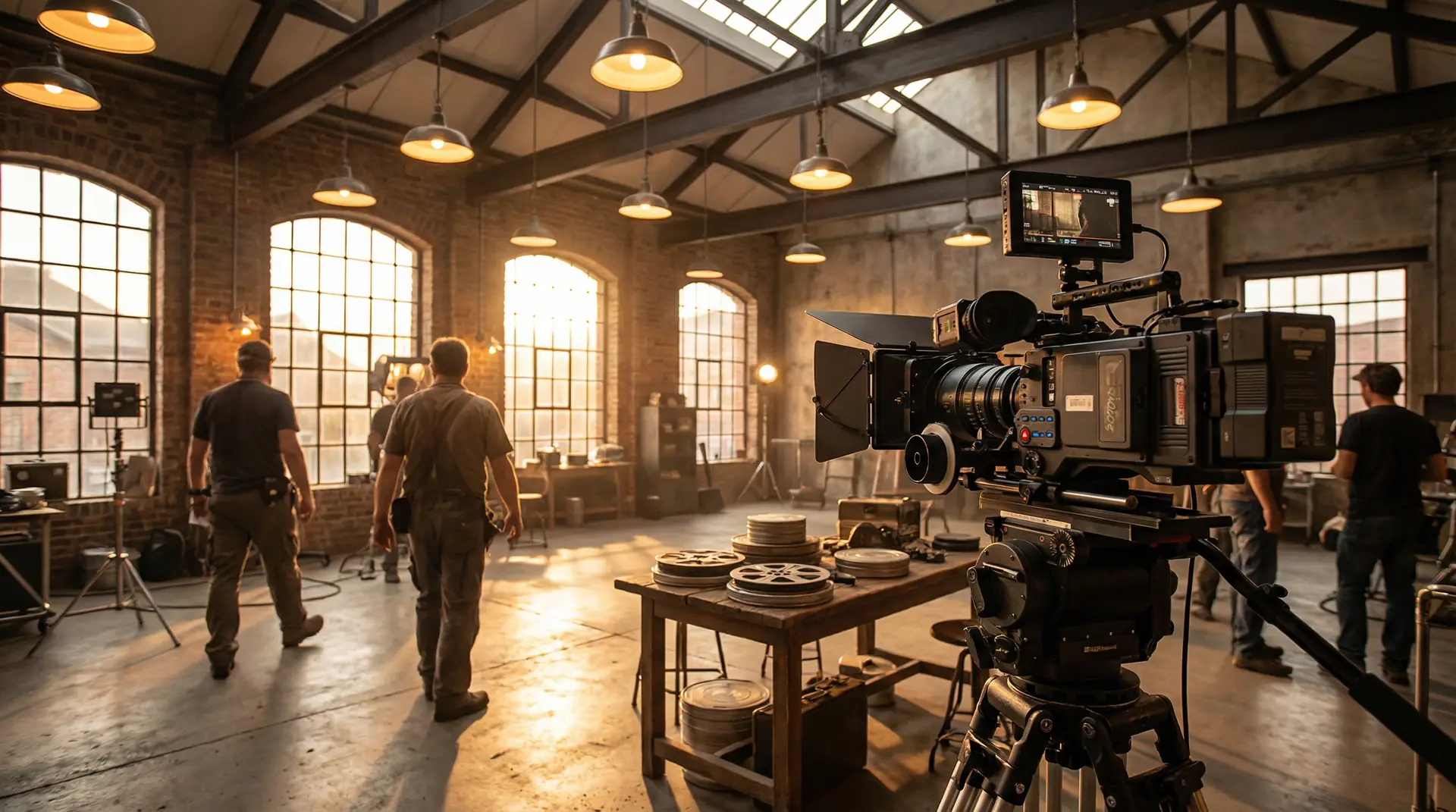 小视频 独立电影拍摄工作室现场